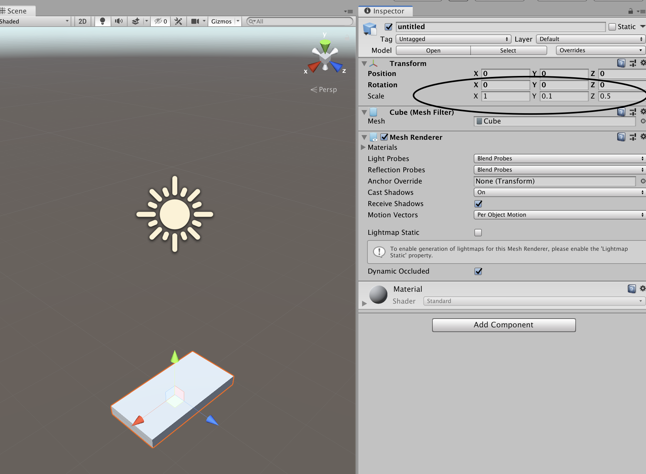 Apply exporting from blender to unity.